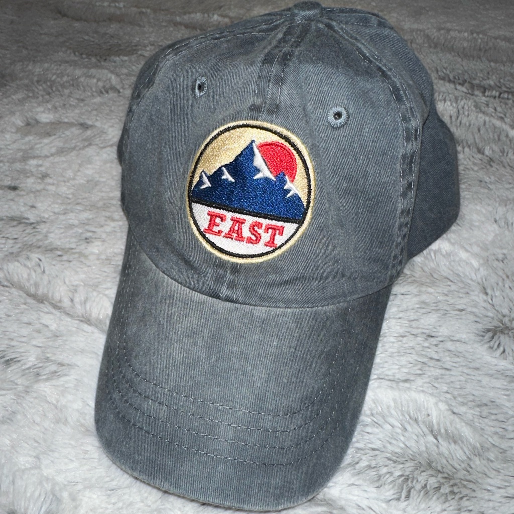 Port  Company East Coast Mountain Patch Grey Baseball Hat